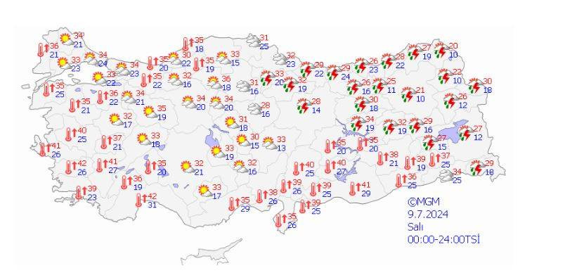 Gök gürültülü sağanak geliyor! Meteoroloji il il sıraladı. Bu saatlere dikkat - Resim: 20